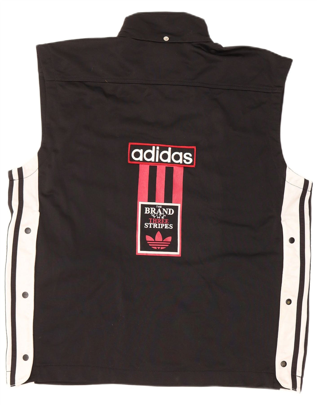 Adidas Herre grafisk træningsdragt Topjakke UK 40/42 Medium Sort Colourblock