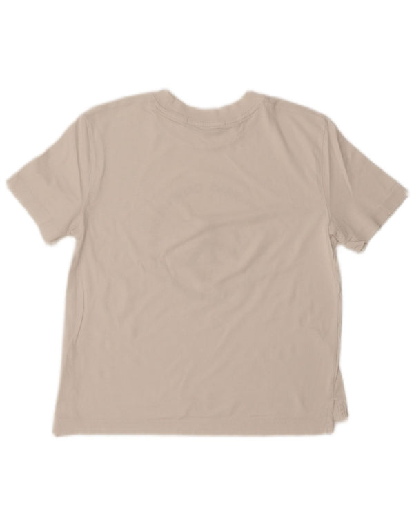 CALVIN KLEIN JEANS Dame Grafisk T-Shirt Top UK 10 Small White