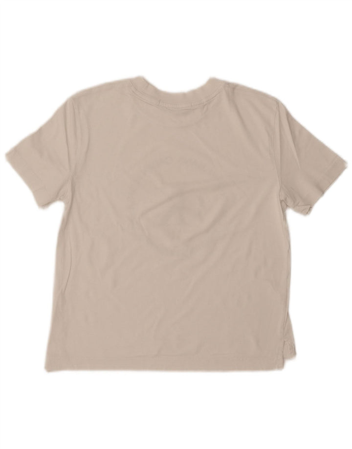 CALVIN KLEIN JEANS Dame Grafisk T-Shirt Top UK 10 Small White