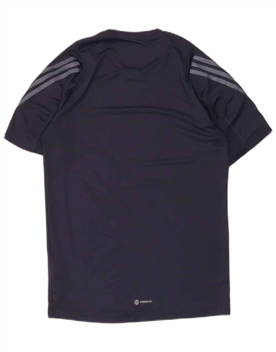 Adidas Herre Aeroready T-Shirt Top Medium Navy Blue Polyester