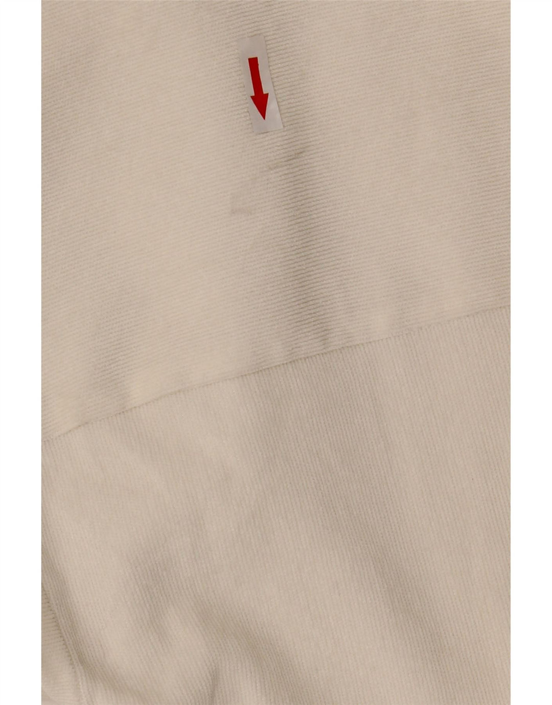 Zara Dame Oversized Corduroy Shirt UK 10 Small White Polyester