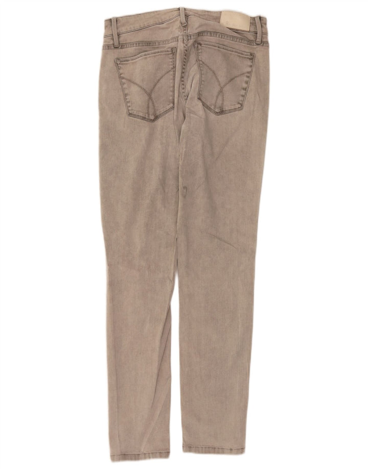CALVIN KLEIN Dame Slim Jeans W30 L30 Grå Bomuld