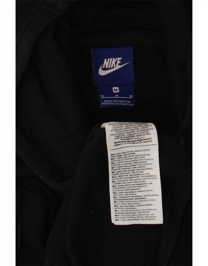 NIKE hættetrøje med lynlås til mænd mellem sort bomuld