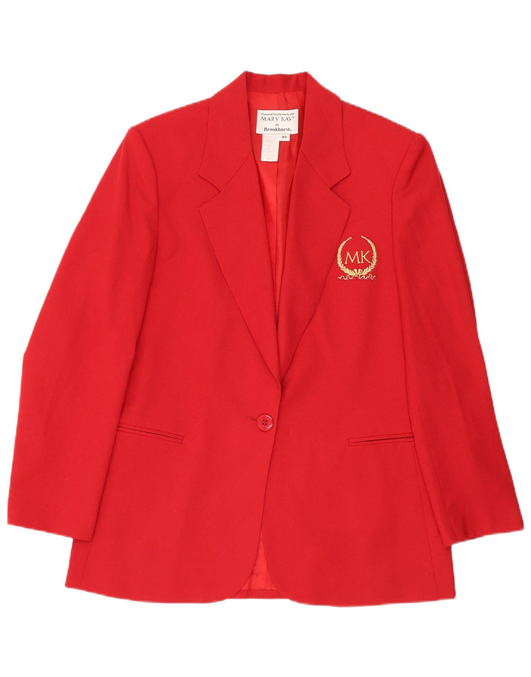 Mary Kay Dame Oversized Longline 1-knap blazerjakke US 8 Small Red