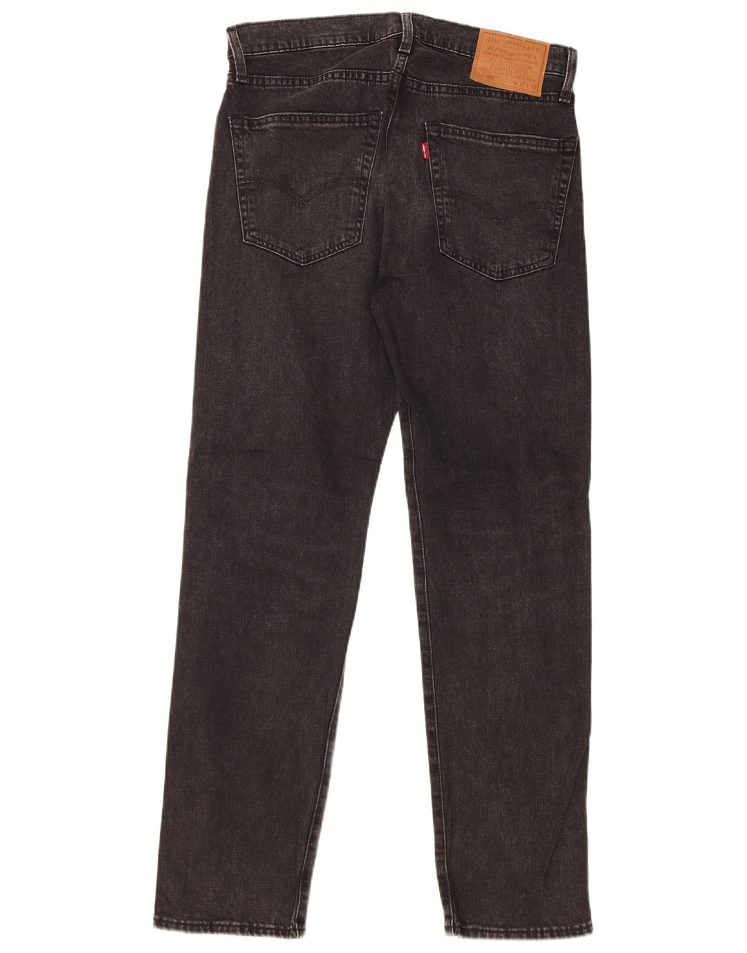 Levi's Herre 502 tilspidsede jeans W31 L32 sort bomuld