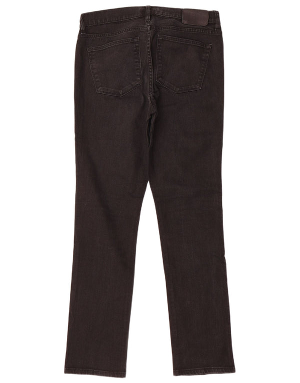 Ralph Lauren Dame Slim Jeans US 10 Large W32 L31 Sort Bomuld