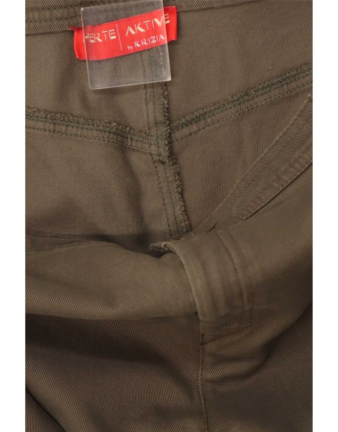 Perte by Krizia Dame Lige Regular Chino Bukser W34 L33 Khaki