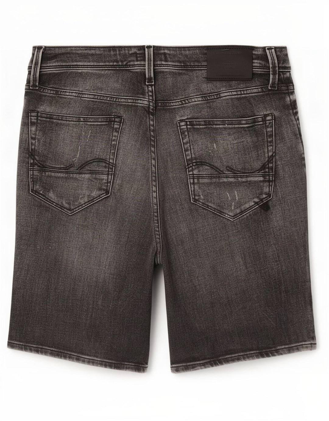 Jack & Jones Herre Distressed Regular Denim Shorts Små W32 Grå Bomuld