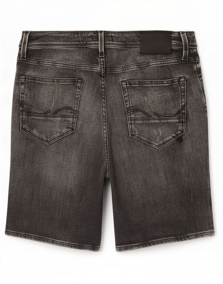 Jack & Jones Herre Distressed Regular Denim Shorts Små W32 Grå Bomuld