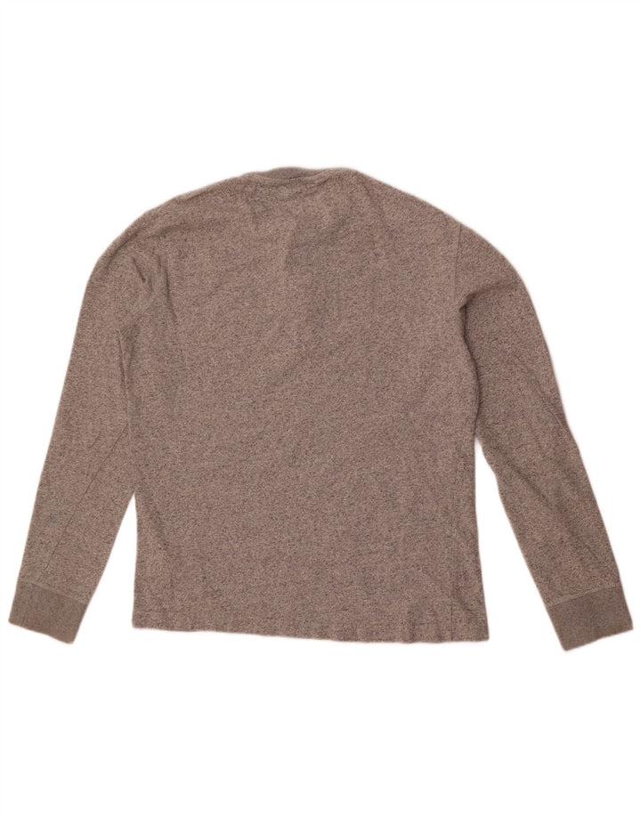 Superdry Herre Top Langærmet Medium Grey Flecked Bomuld