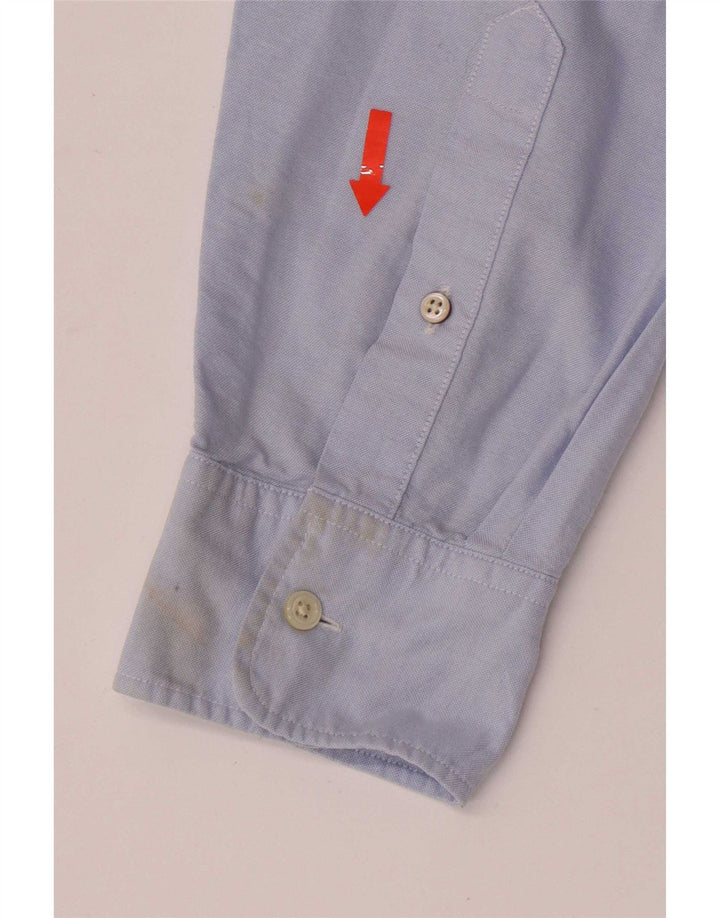 Gant Herre Regular Fit Skjorte Størrelse 17 1/2 XL Blå Bomuld