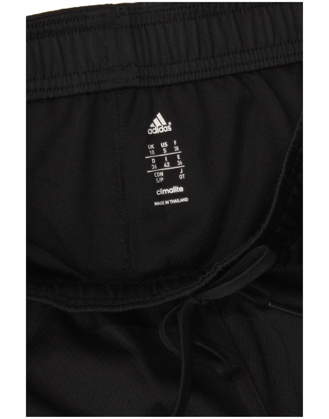 Adidas Womens Climalite træningsdragt Bukser UK 10 Small Black Polyester