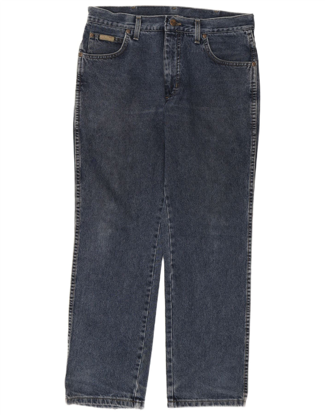 Wrangler Herre Texas Straight Jeans W33 L30 Blå Bomuld
