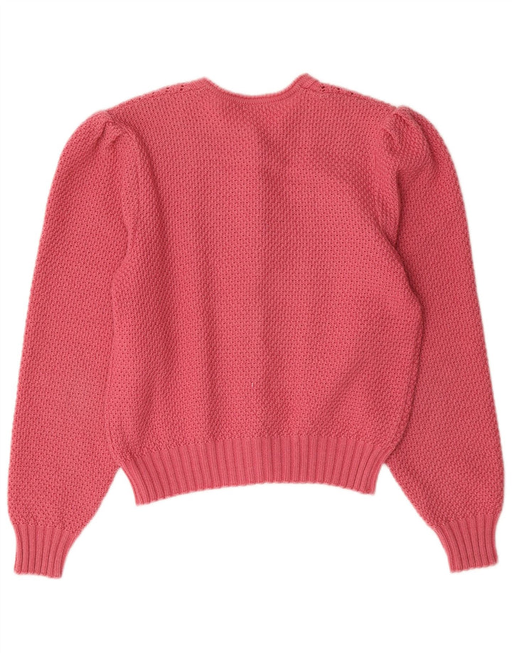 Geyer Dame Cardigan Sweater IT 42 Medium Pink Uld
