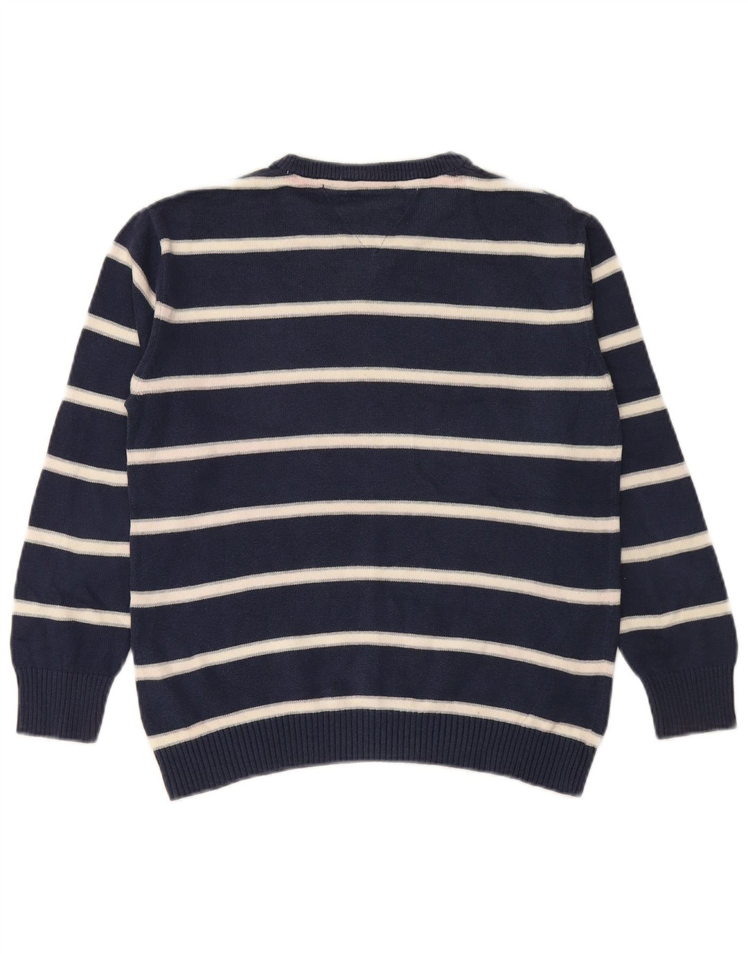 TOMMY HILFIGER Drenge V-hals sweater 11-12 år Marineblå stribet