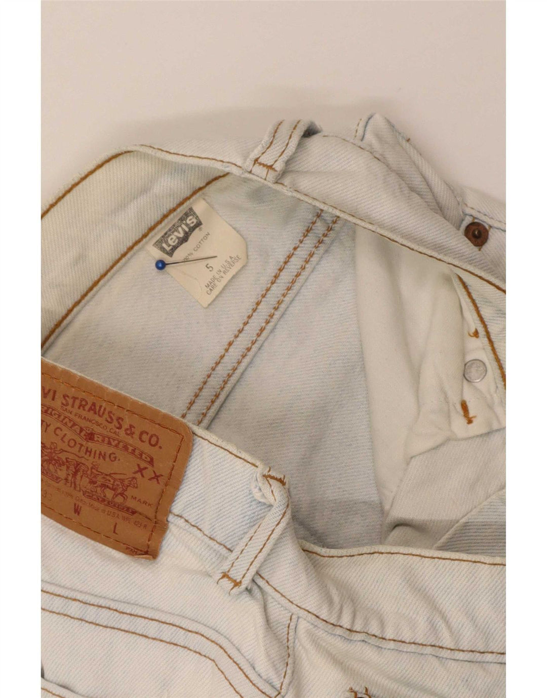 Levi's Womens 550 denimshorts US 5 Small W25 Blue Cotton