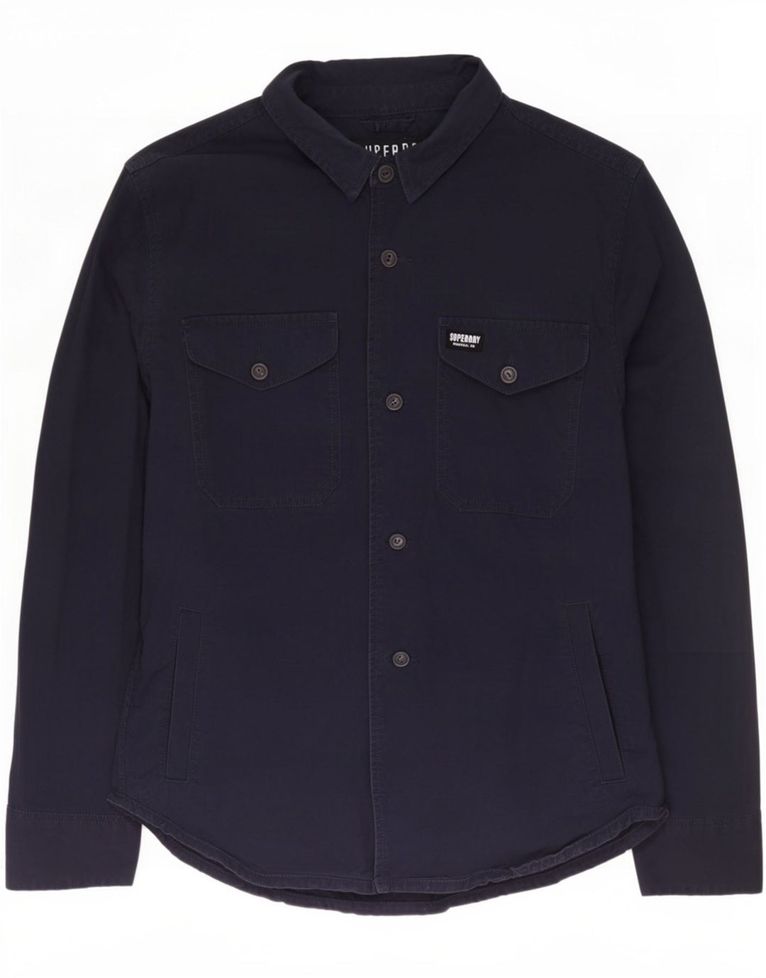 Superdry herreskjorte XL marineblå bomuld