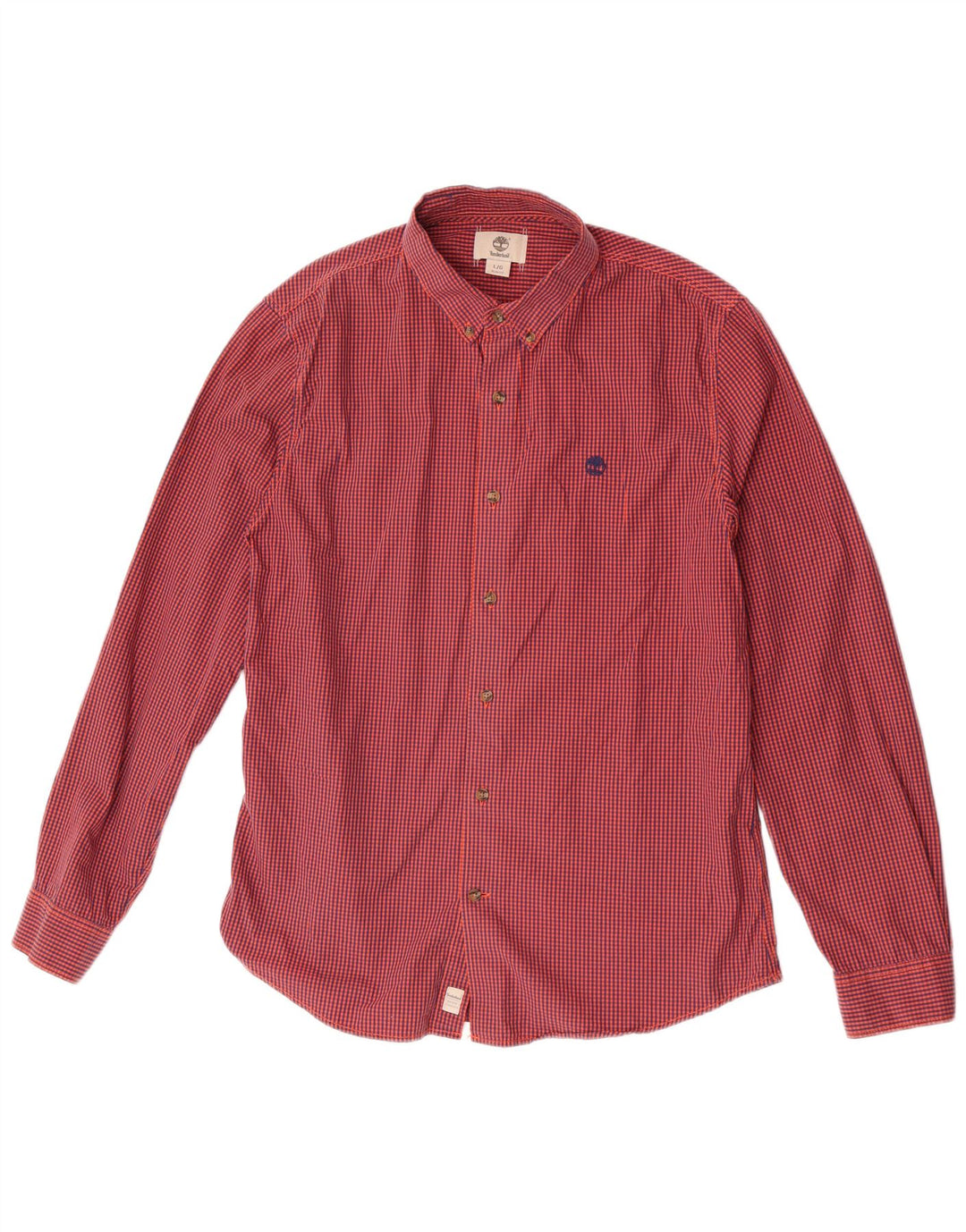Timberland Herre Slim Fit Skjorte Large Red Gingham