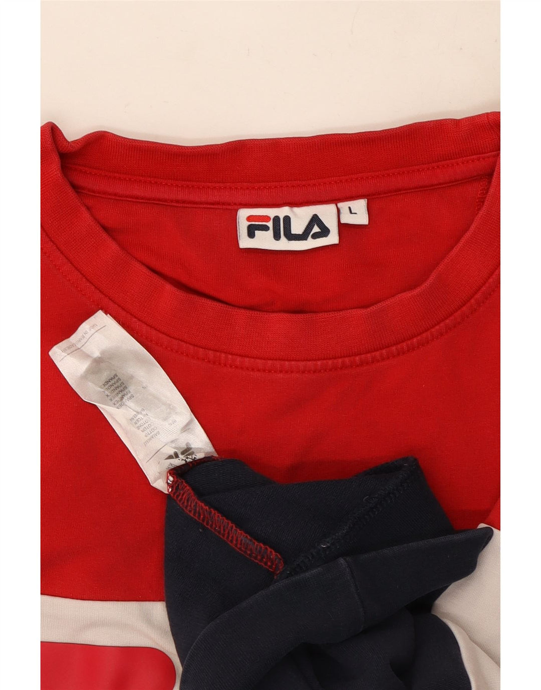 Fila Dame Grafisk Sweatshirt Jumper UK 16 Stor flerfarvet Colourblock