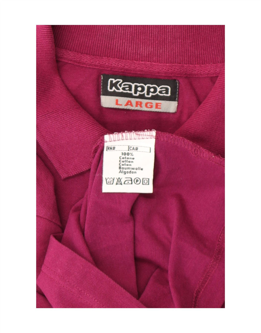 KAPPA Mens Polo Shirt Large Purple Cotton Vintage Kappa and Second-Hand Kappa from Messina Hembry 