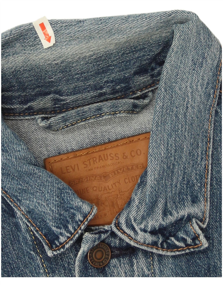 Levi's Herre denimjakke UK 38 Medium Blue Cotton