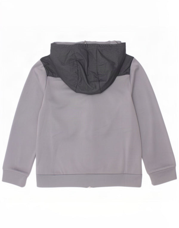 Under Armour Boys Hættetrøje med lynlås 7-8 år Lille Grå Polyester
