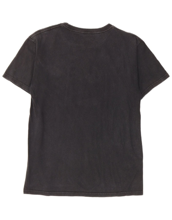 Hard Rock Cafe Mens Santiago Graphic T-Shirt Top Small Black Cotton