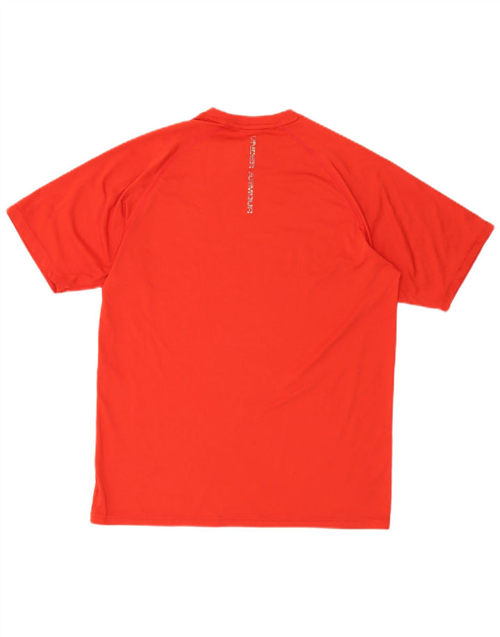 Under Armour Herre Heat Gear T-Shirt Top Medium Rød Polyester