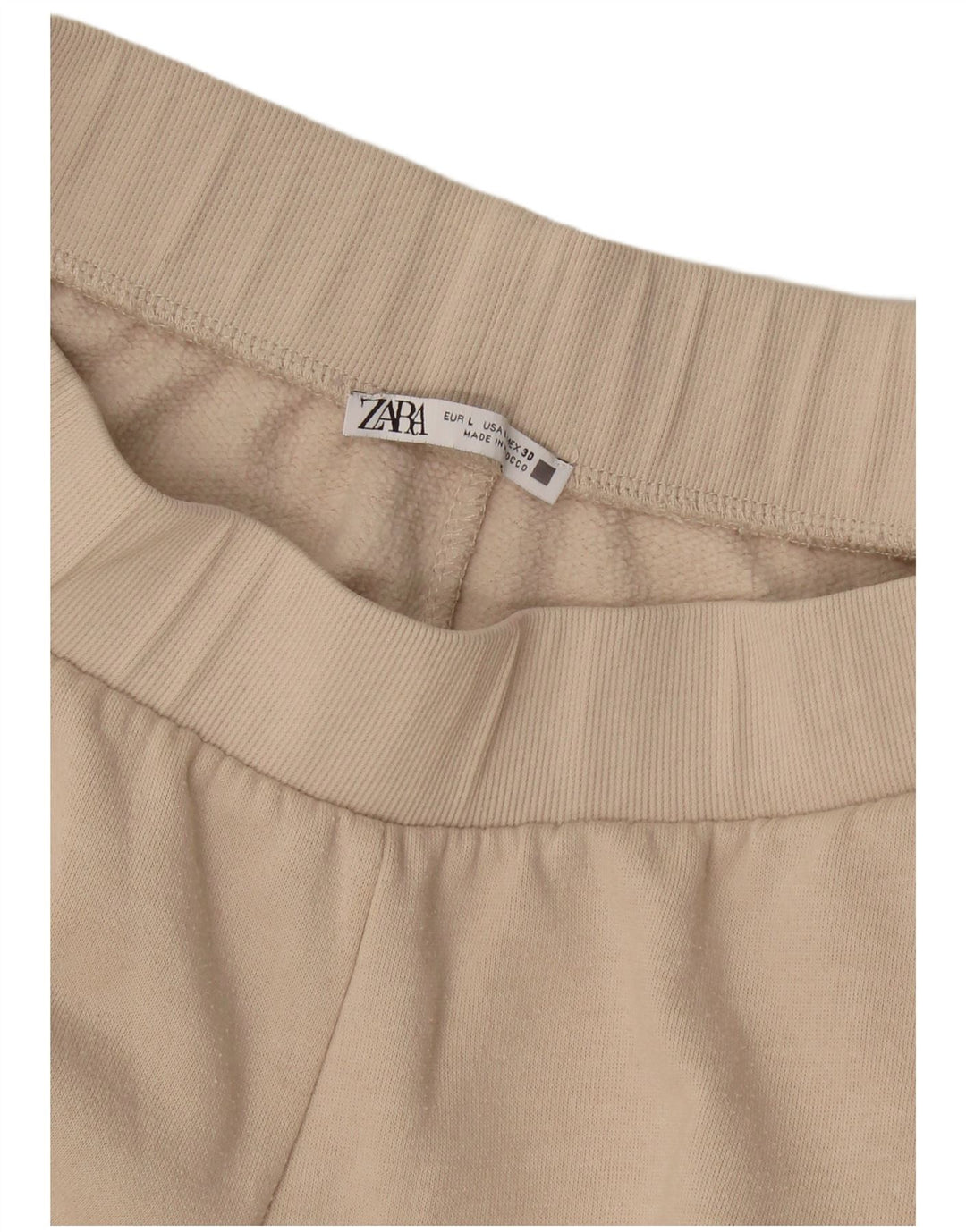 Zara Dame Cargo Træningsdragt Bukser Joggers Large Beige