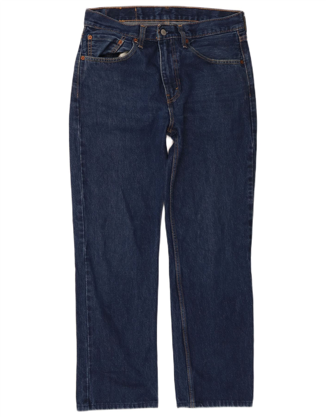 Levi's Herre 516 Straight Jeans W32 L30 Marineblå Bomuld