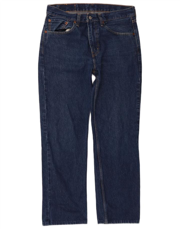 Levi's Herre 516 Straight Jeans W32 L30 Marineblå Bomuld