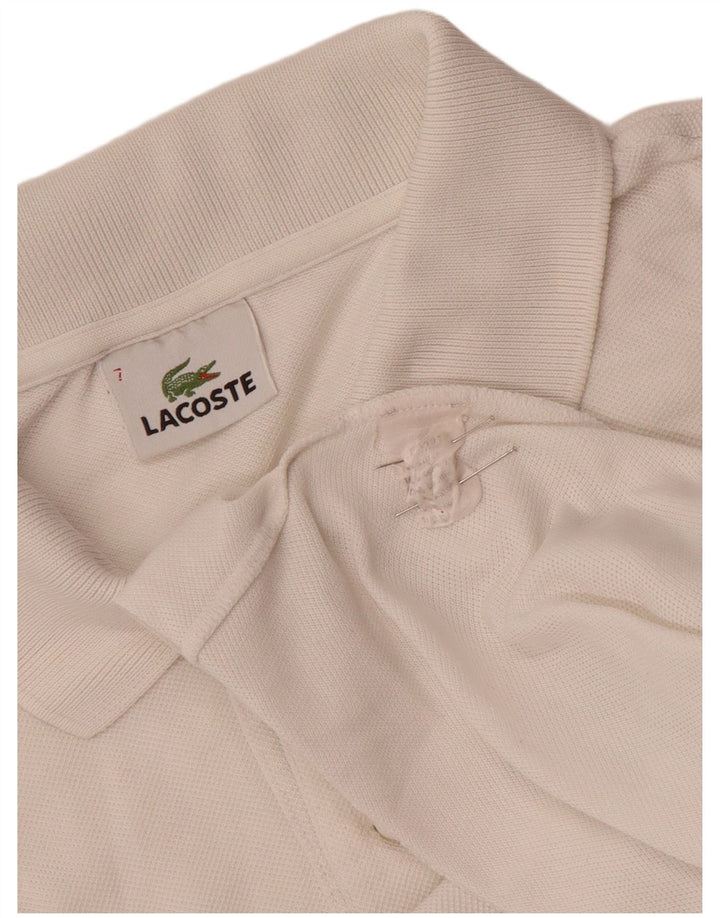 Lacoste Herre Polo Shirt Str. 7 2XL Hvid Bomuld