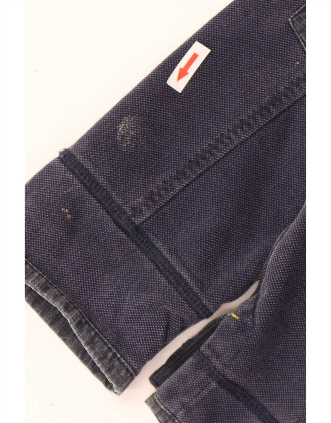 Fedt ansigt Herre lynlås-sweatshirt Jumper Medium Navy Blue Colourblock