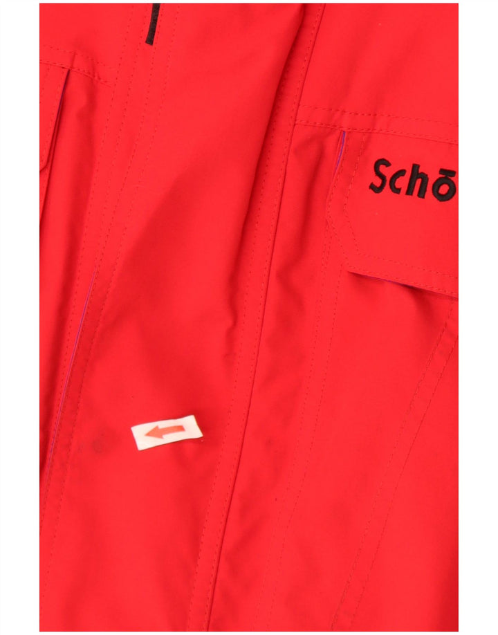 Schoffel Regnjakke med hætte til mænd EU 50 Large Rød