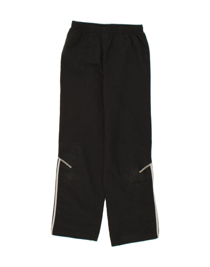 ADIDAS Boys Tracksuit Trousers 11-12 Years Black Polyester Vintage Adidas and Second-Hand Adidas from Messina Hembry 