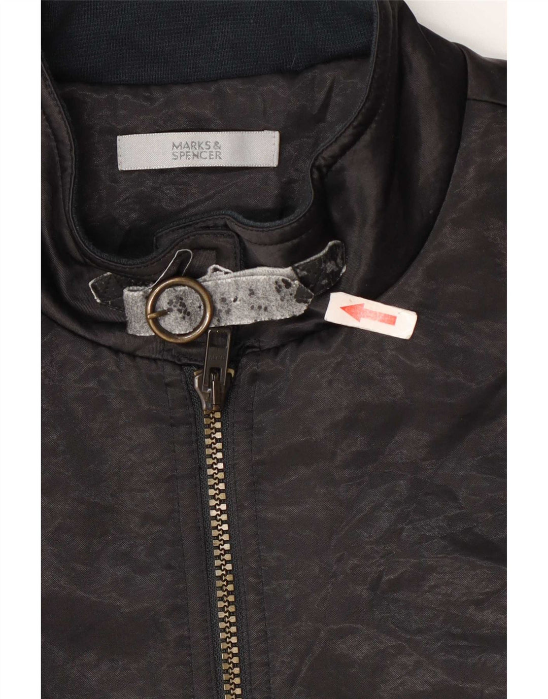 Marks & Spencer Womens Bomber Jacket UK 12 Medium Black Colourblock