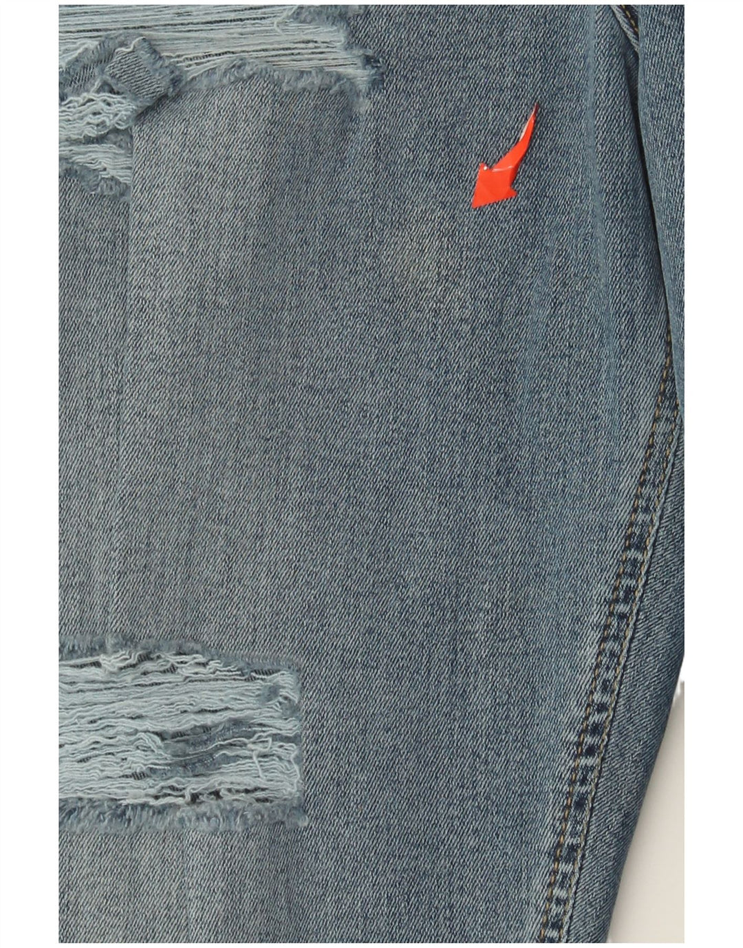 TOPSHOP Dame Jamie Distressed Skinny Jeans W32 L30 Blå Bomuld