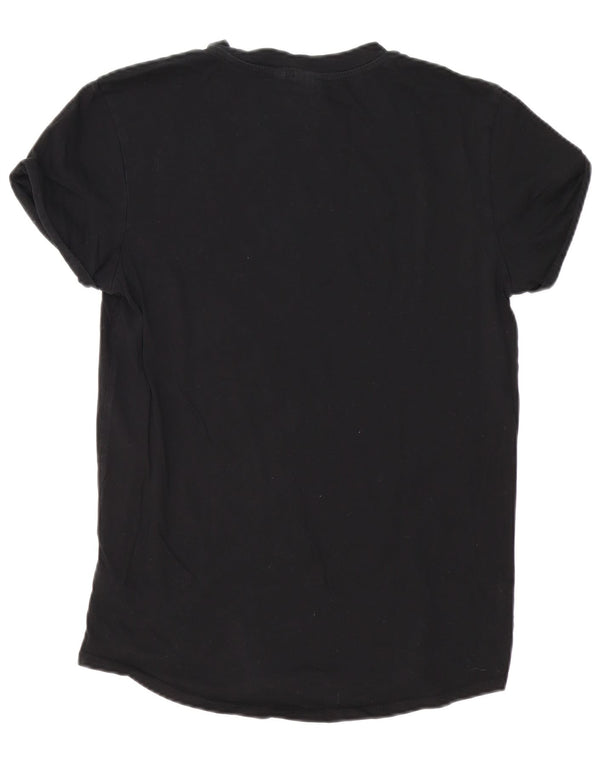 G-Star Mens T-Shirt Top Small Black Cotton