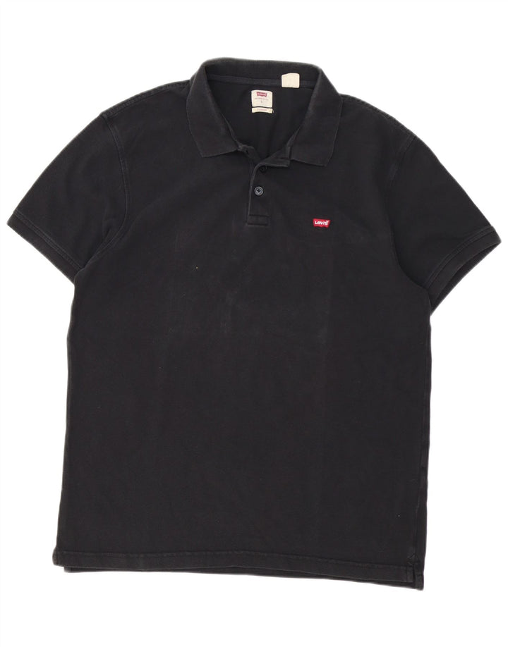 Levi's Standard Polo Shirt til mænd Stor sort bomuld