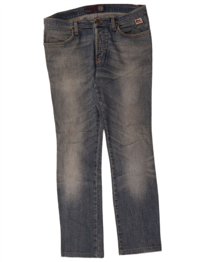 Roy Rogers Dame Slim Jeans W34 L30 Blå Bomuld