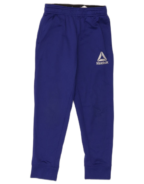 Reebok Boys træningsdragt Bukser Joggers 6-7 år Lille blå polyester