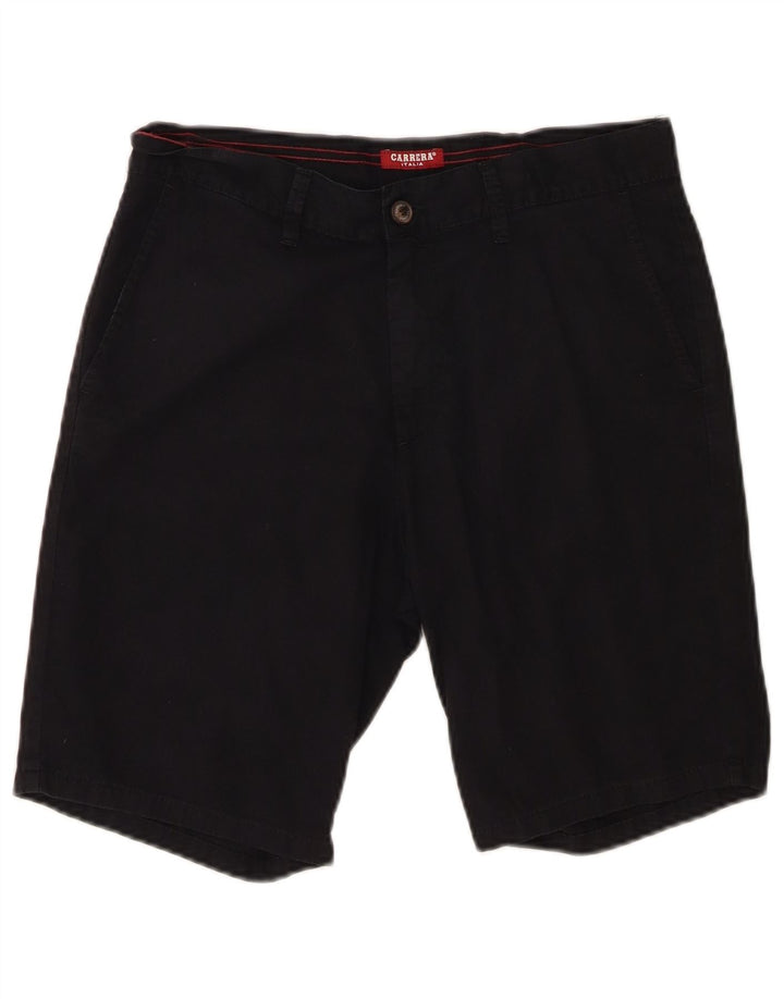 CARRERA Mens Regular Chino Shorts W36 Large Black Cotton