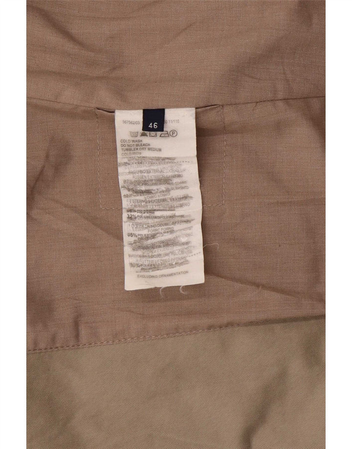 Trussardi Jeans Dame 2 Button Blazer Jacket IT 46 Stor Beige Bomuld
