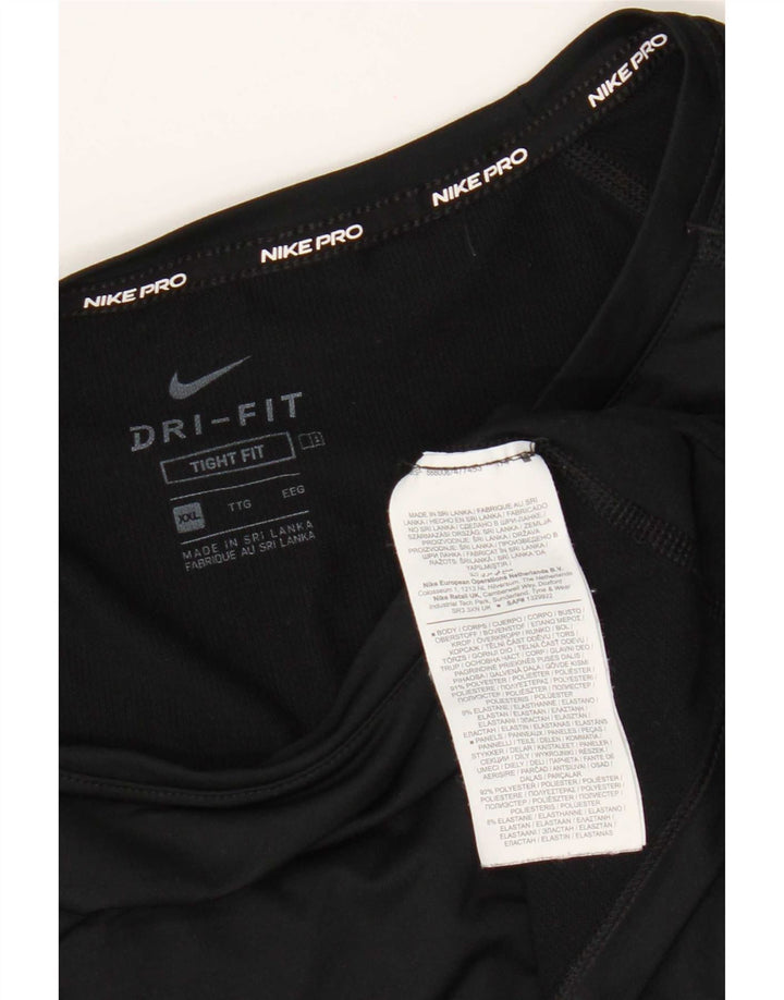Nike Herre Dri Fit Top Langærmet 2XL Sort Polyester