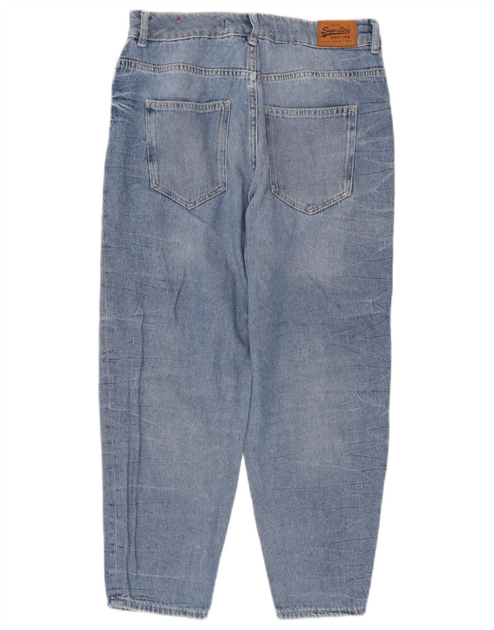 Superdry Ruby Slim Jeans med høj talje til kvinder W30 L24 blå bomuld