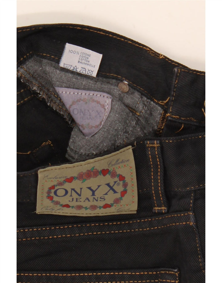 ONYX koniske jeans til kvinder W29 L28 sort bomuld