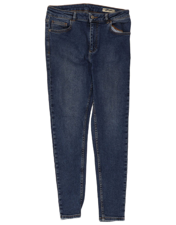 Marks & Spencer Dame Skinny Jeans UK 12 Medium W30 L27 Blå Bomuld