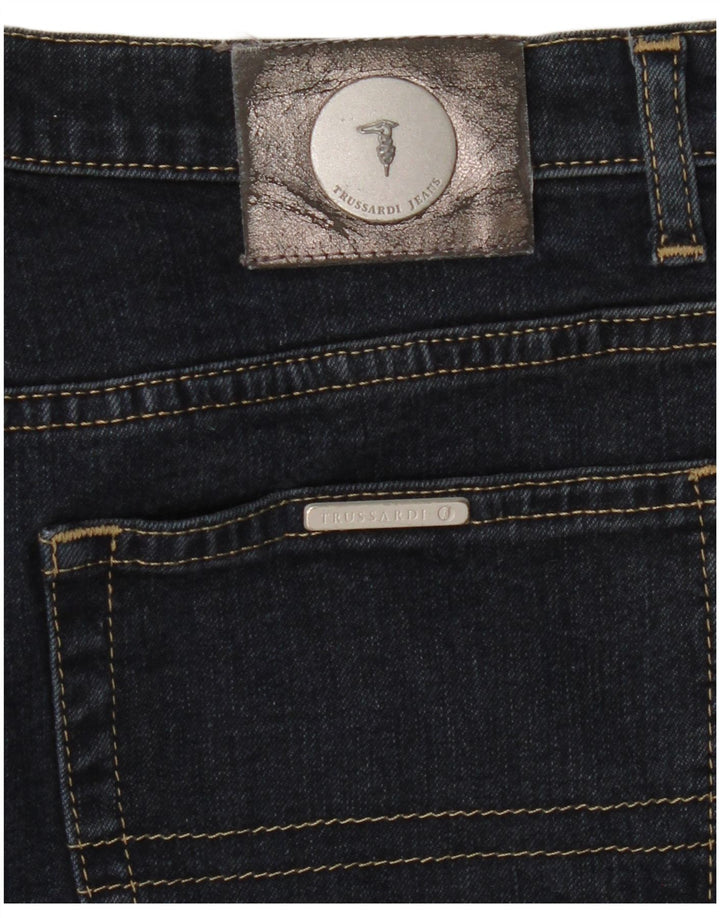 TRUSSARDI Dame Capri Jeans W30 L22 Marineblå