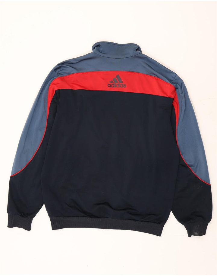 Adidas Grafisk træningsdragt jakke til mænd Stor Sort Colourblock Polyester