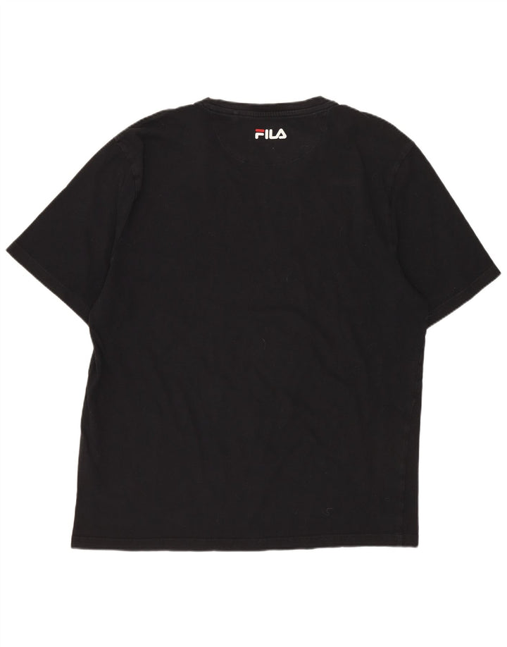 FILA Herre Grafisk T-Shirt Top Stor Sort